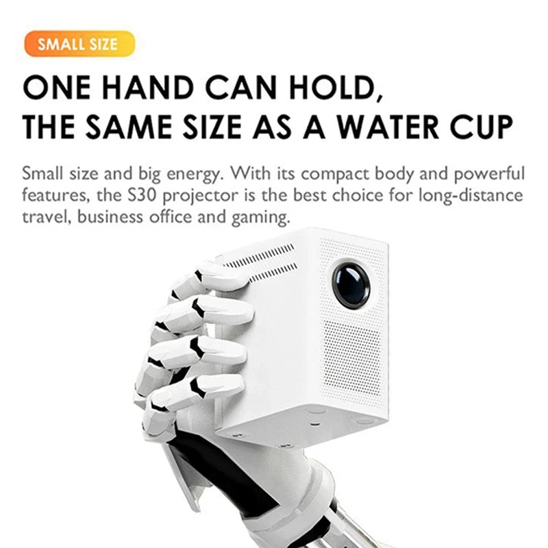 Portable LED Smart Projector with WiFi for Home Entertainment