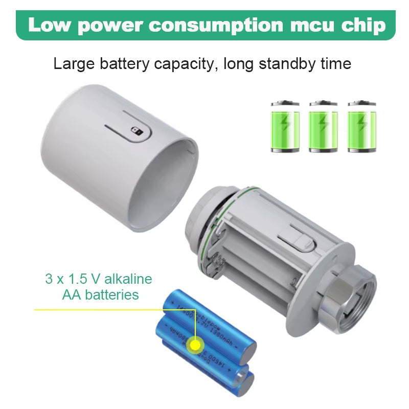 Tuya Zigbee Smart Thermostatic Radiator Valve TRV - Programmable Smart Radiator Thermostat with App & Voice Control for Energy-Efficient Home Heating