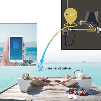 Tuya Smart WiFi Gas Valve Controller - Automatic Shut-Off for Home Safety & Automation