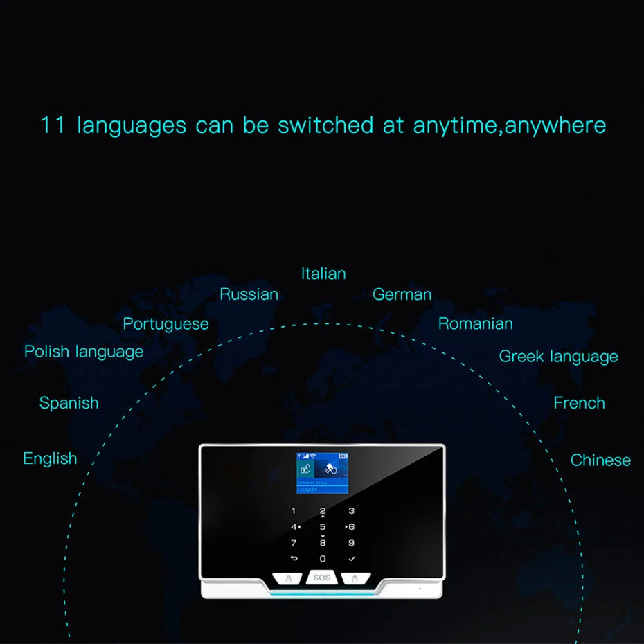 G20 Wifi GSM Tuya Alarm System with Motion Detector Door Sensor IP Camera Wireless Smart Home Security Support Alexa