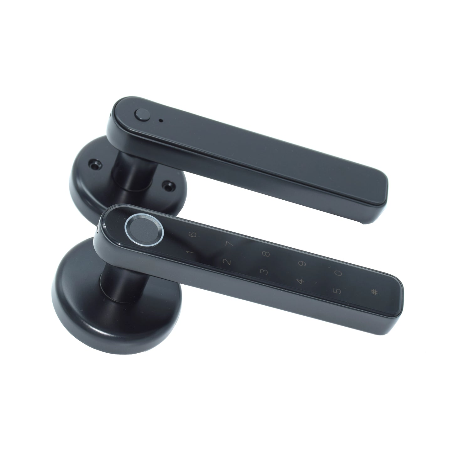 Tuya Smart Fingerprint Door Lock - Biometric Keyless Entry with Password, IC Card & App Control for Secure Home Access