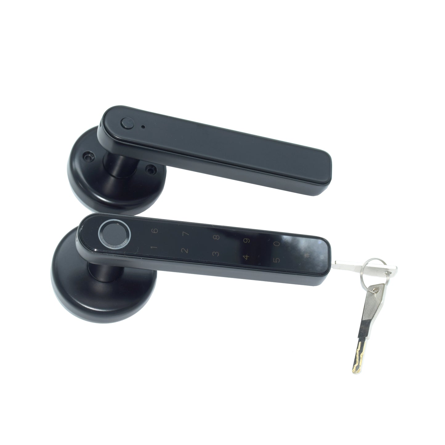 Tuya Smart Fingerprint Door Lock - Biometric Keyless Entry with Password, IC Card & App Control for Secure Home Access